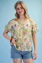 Gigio Golden Kiwi Mix Blouse