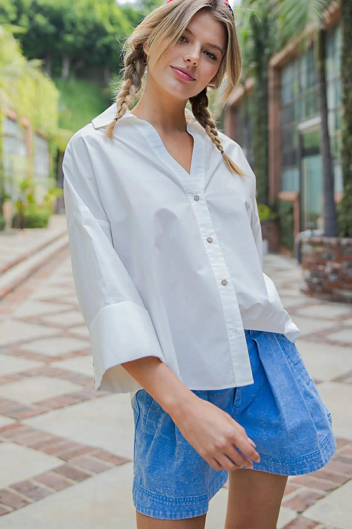 EE:Some Button down blouse