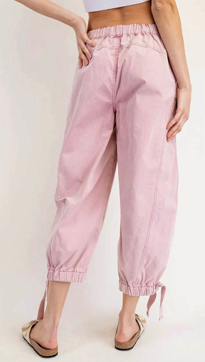 Vintage Rose Cargo Joggers