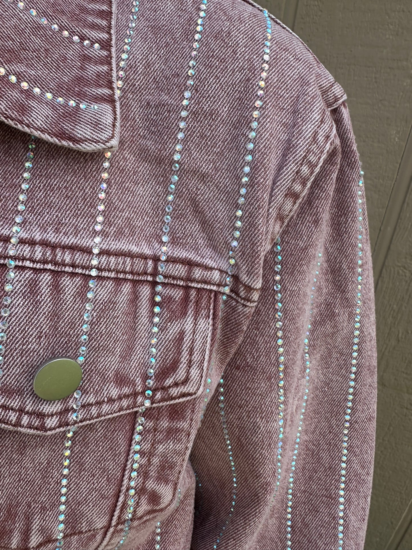 Raspberry Rhinestone Jacket