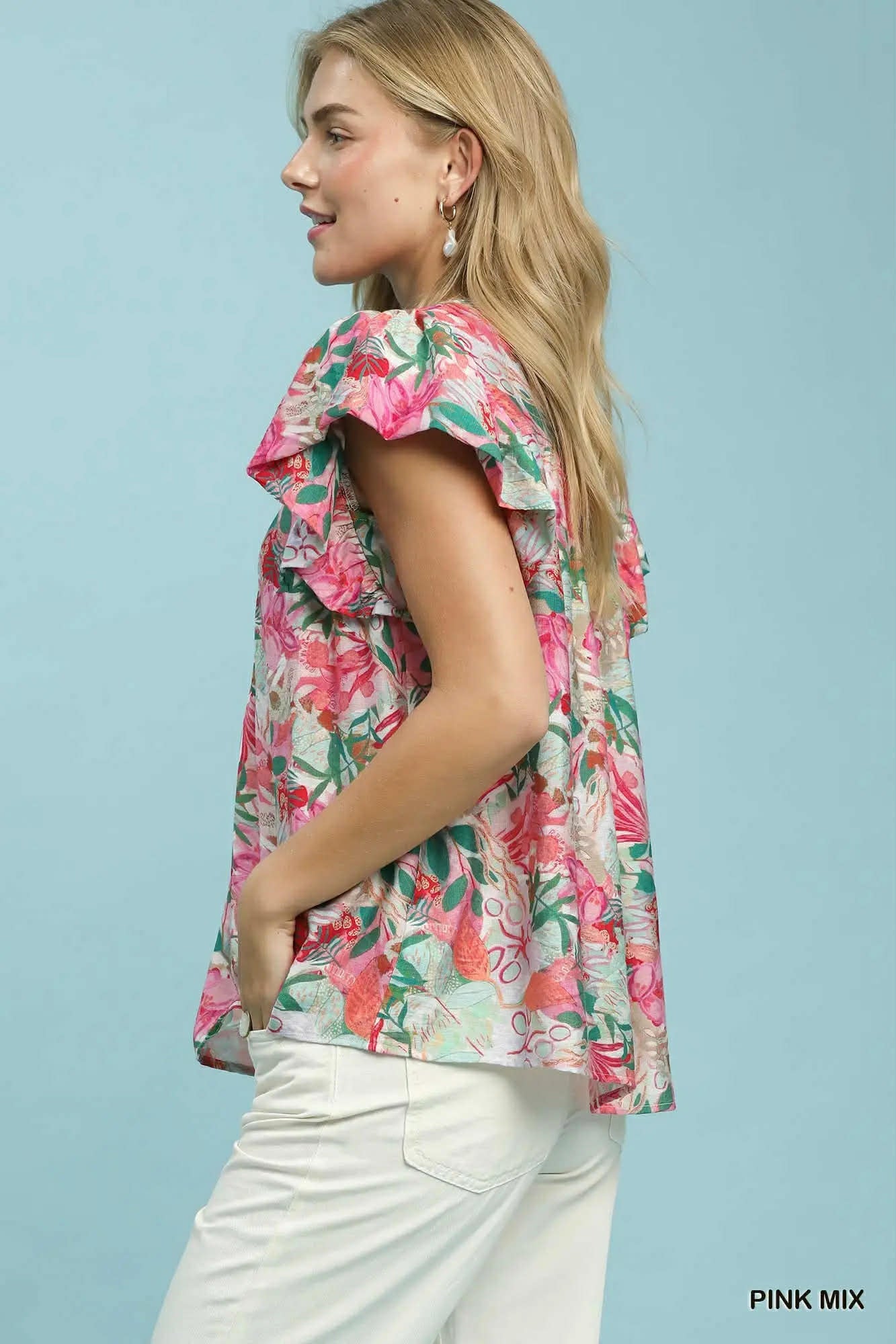 Umgee Tropical print Top
