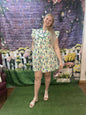 Umgee Cream Floral Mix Dress Plus