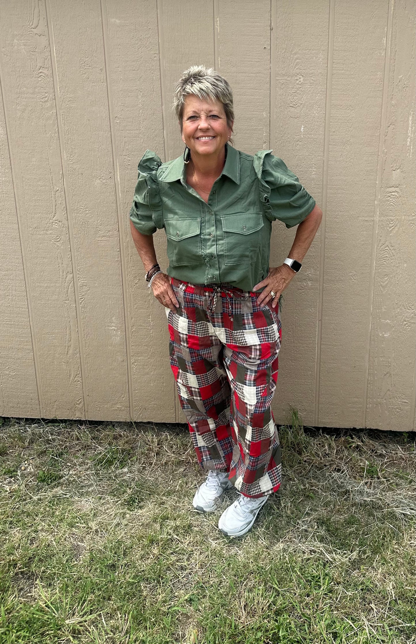 GiGio patch work pants