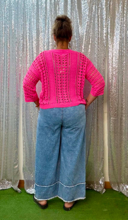 Heimish pull on denim bottoms PLUS