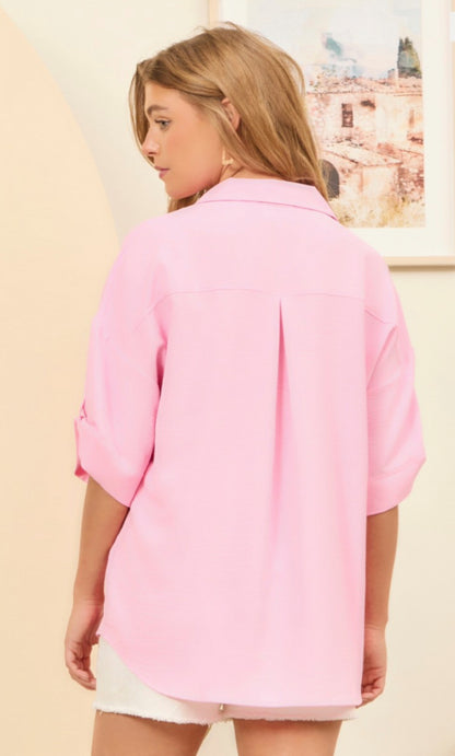 ANDREE by Unit Half Sleeve Top Plus Size