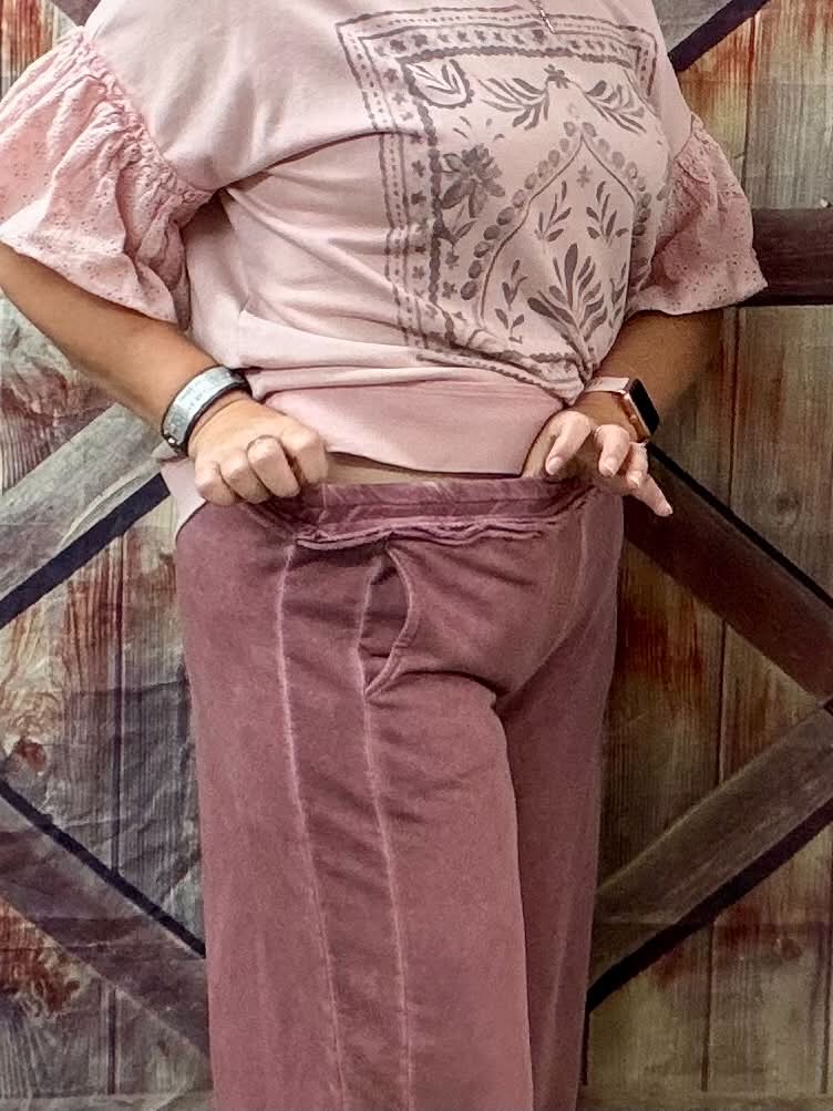 Made in Italy ruffle waist pants