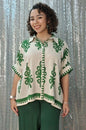 Umgee cream and green top