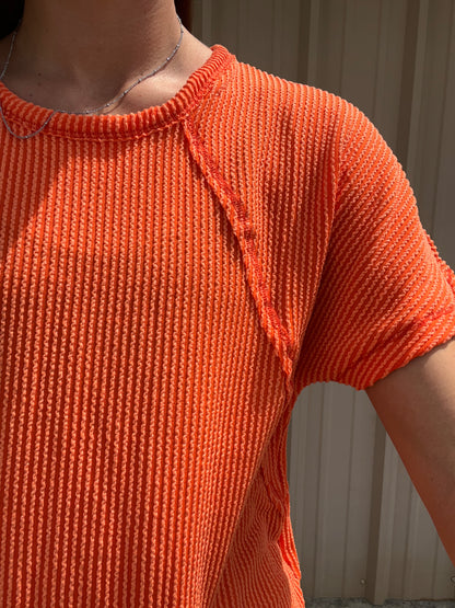 Solid Urban Ribbed Top
