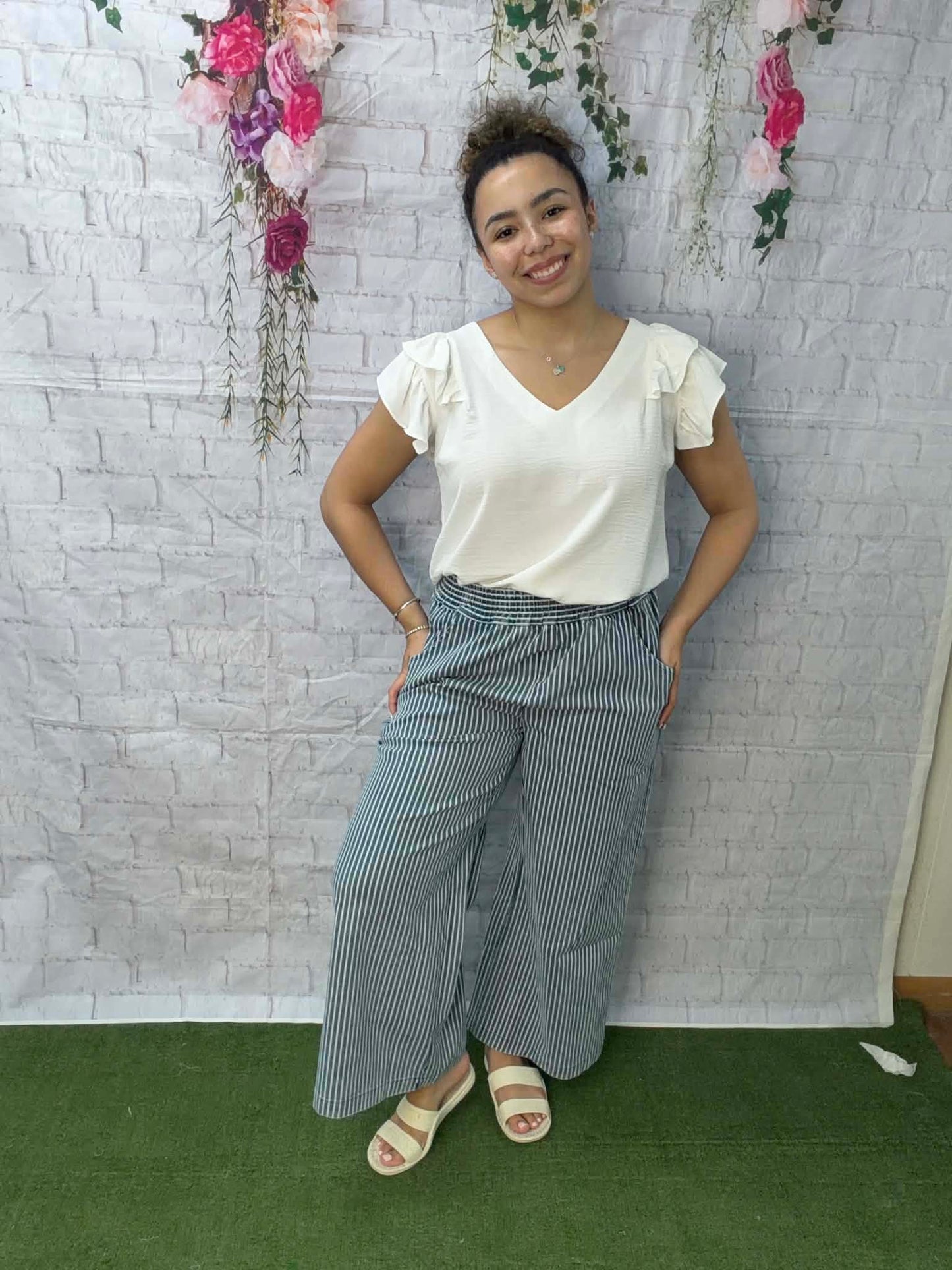 Umgee Stone wash stripe pants