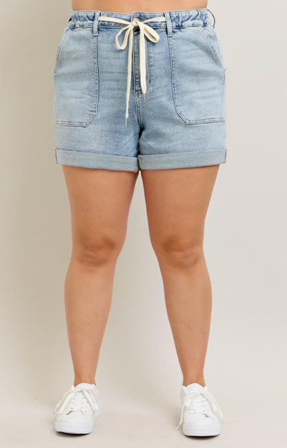 Judy Blue Jogger Shorts Plus Size