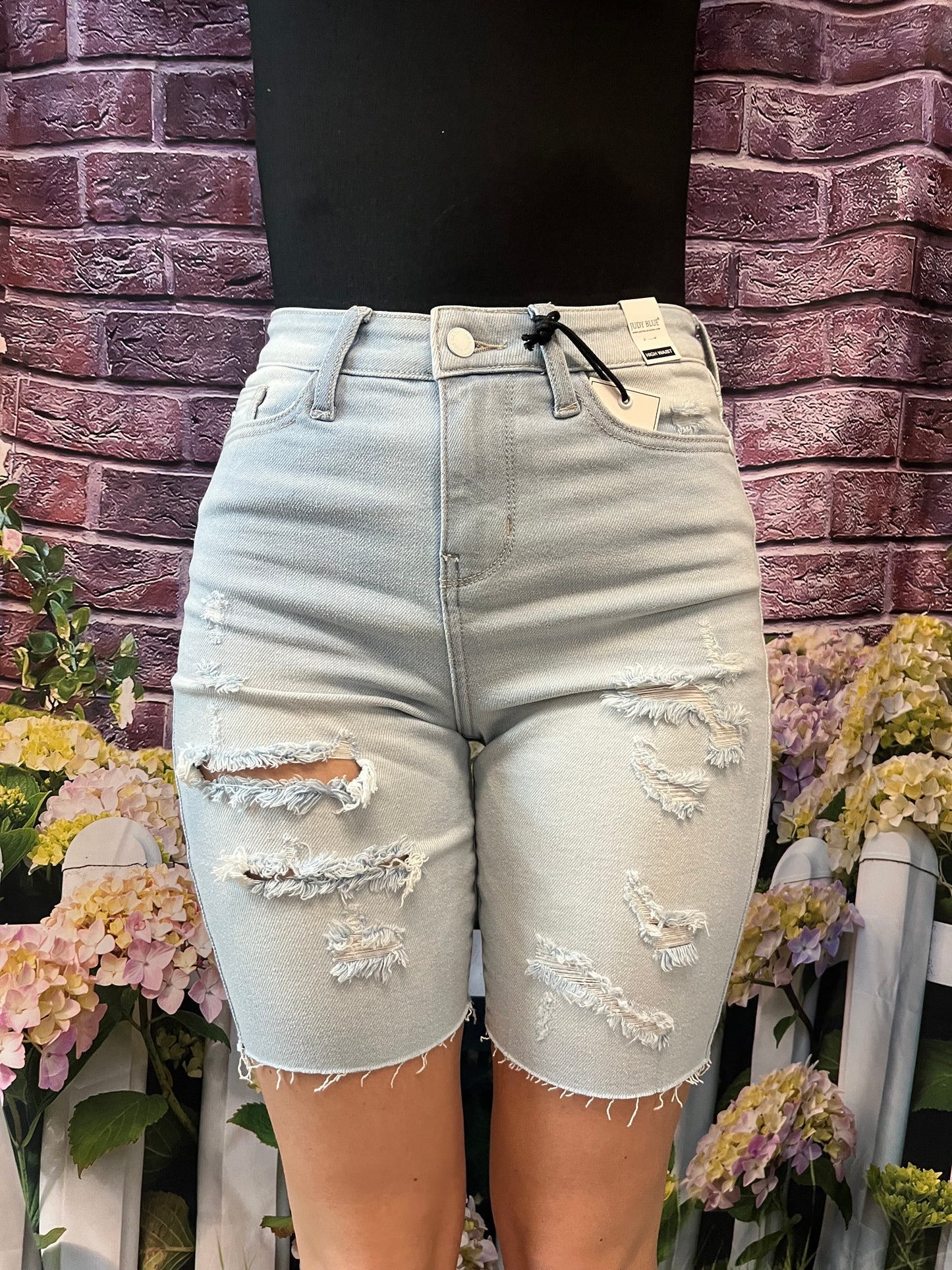 Judy Blue Distressed Shorts