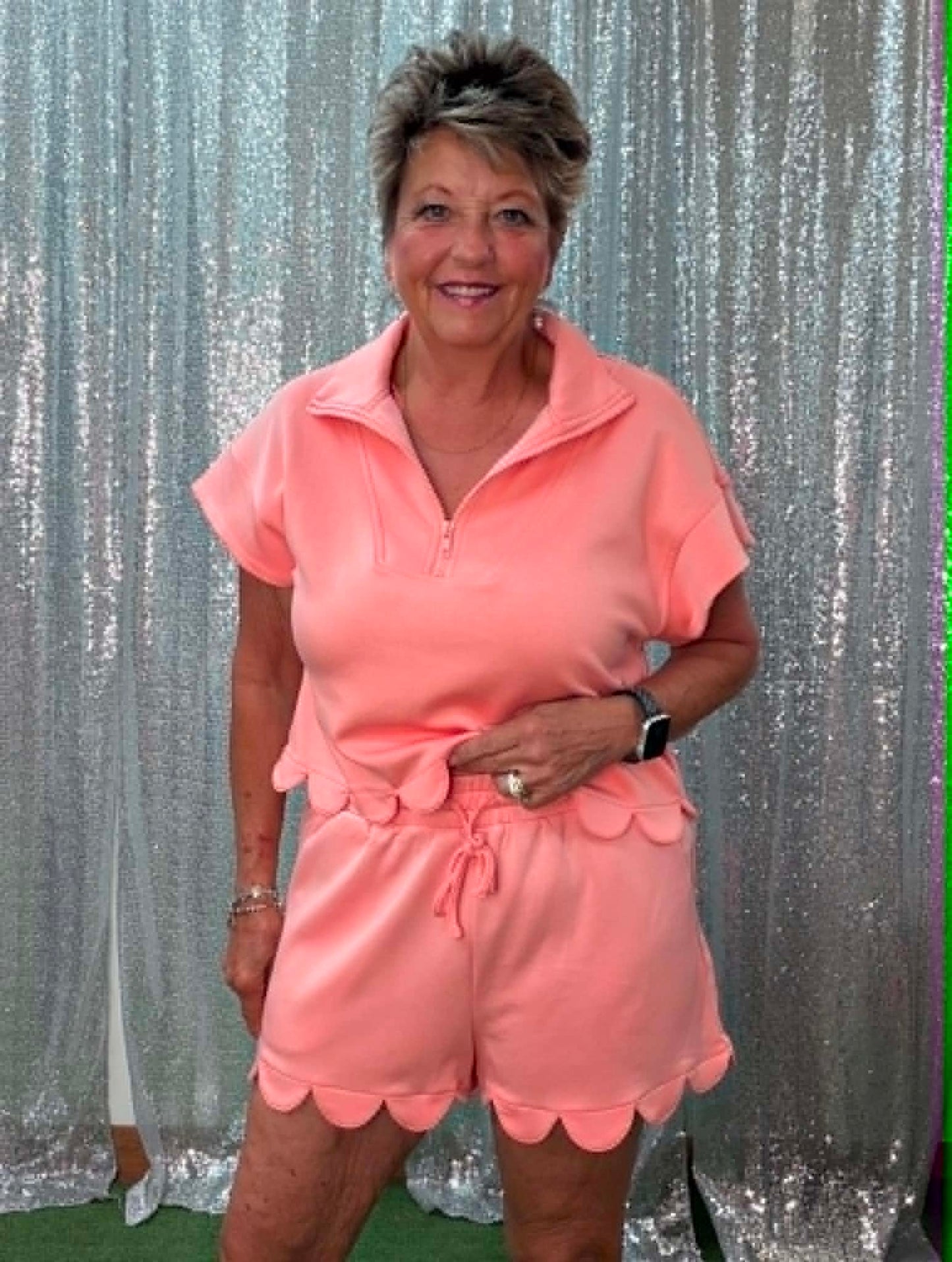 New Me travel shorts set