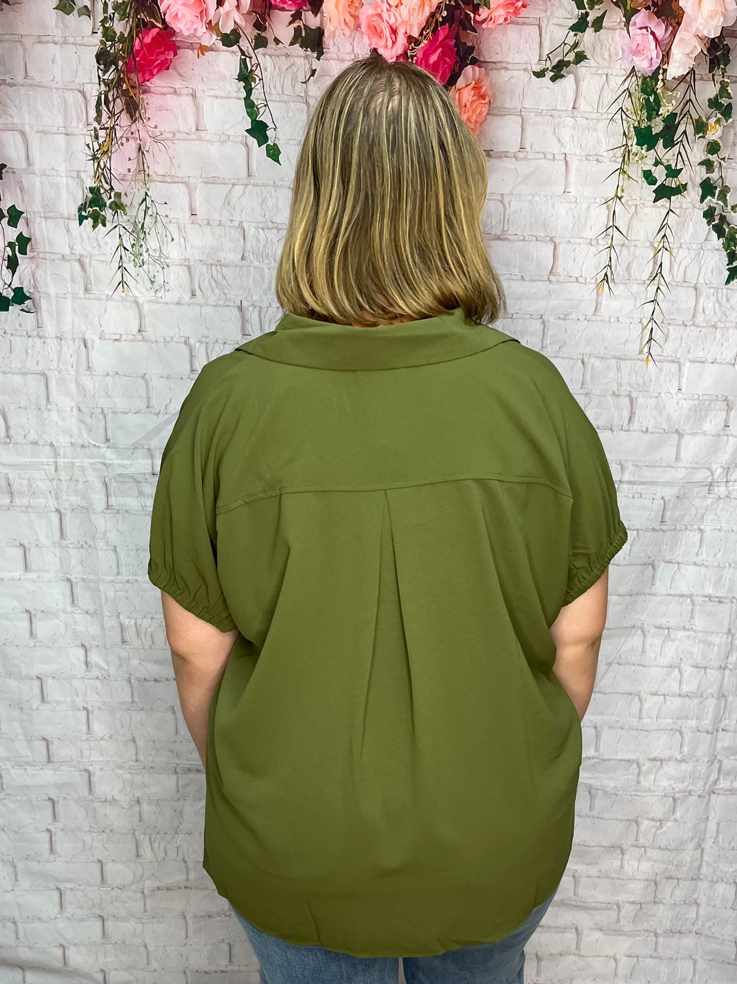 Bubble Sleeve Blouse