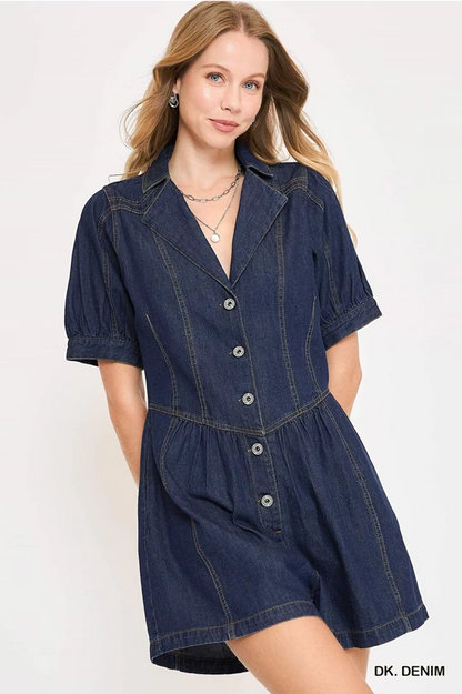 Umgee Denim Romper