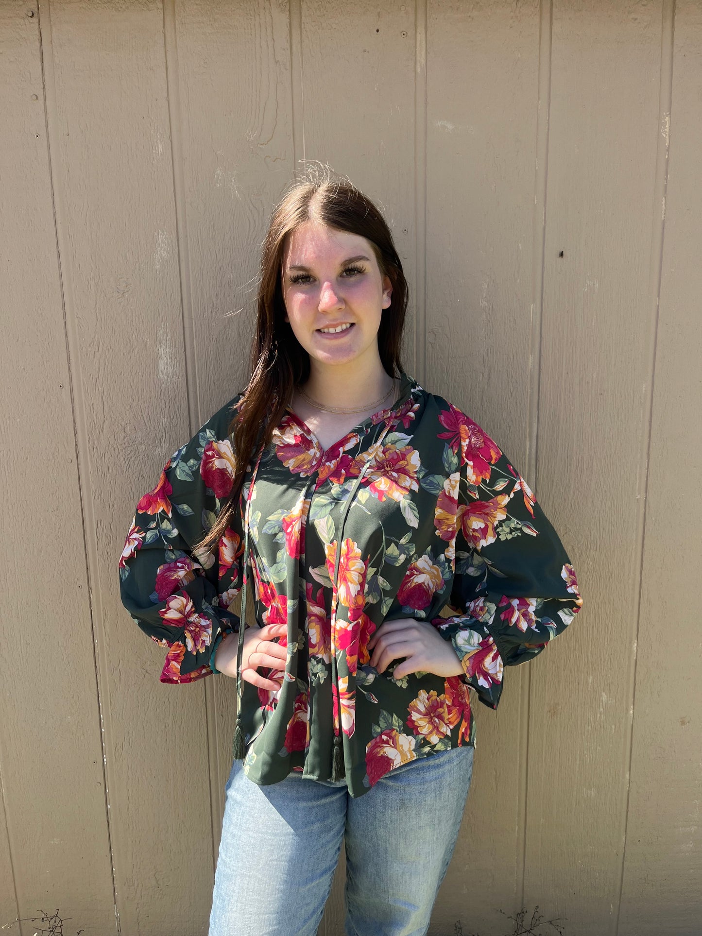 Long Sleeve Floral Top