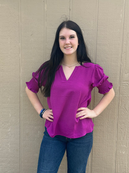 Staccato Puff Sleeve Top