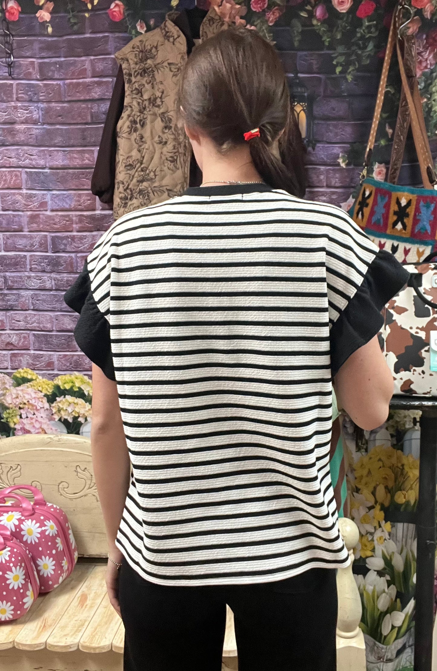 Ruffle Short Sleeve Top