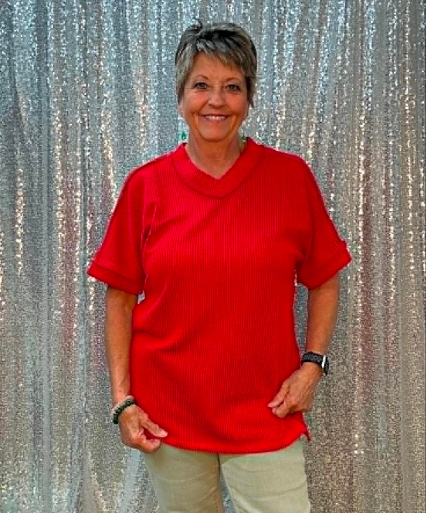 Sunshine & Rodeo Ribbed top PLUS