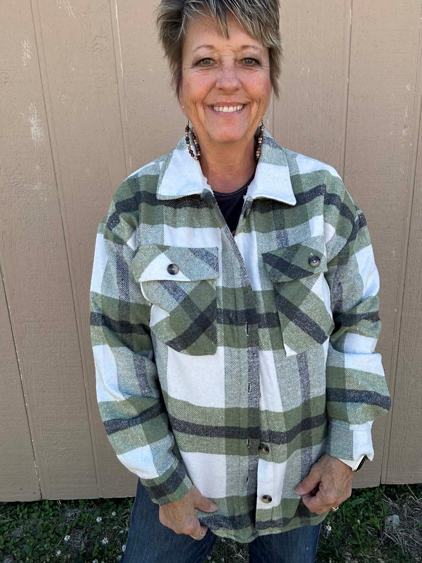 Plaid Lined Shackets