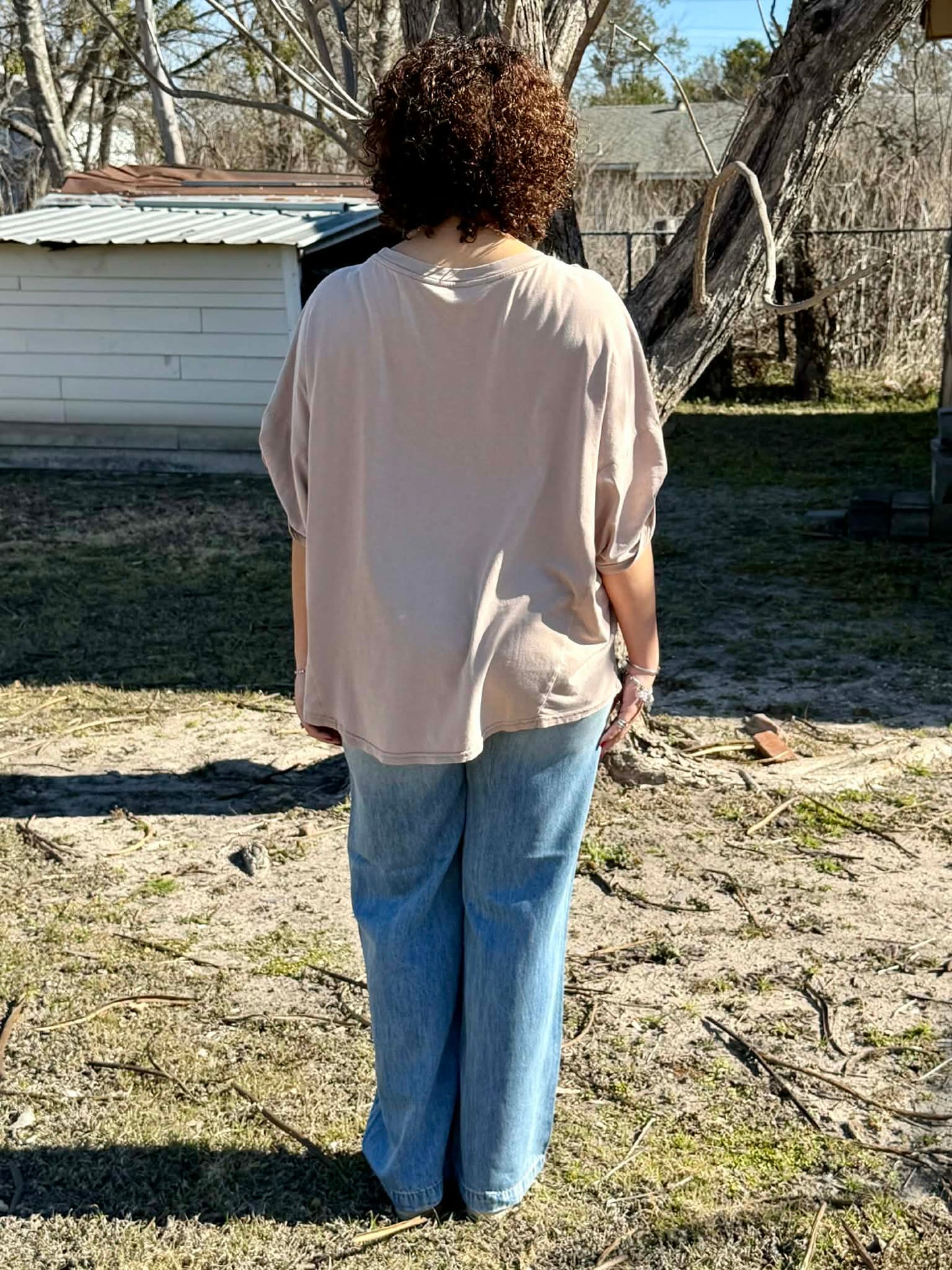 Judy Blue Featherweight baggy elastic/button