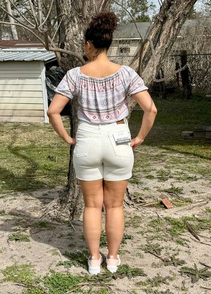 Judy Blue Dad Short White