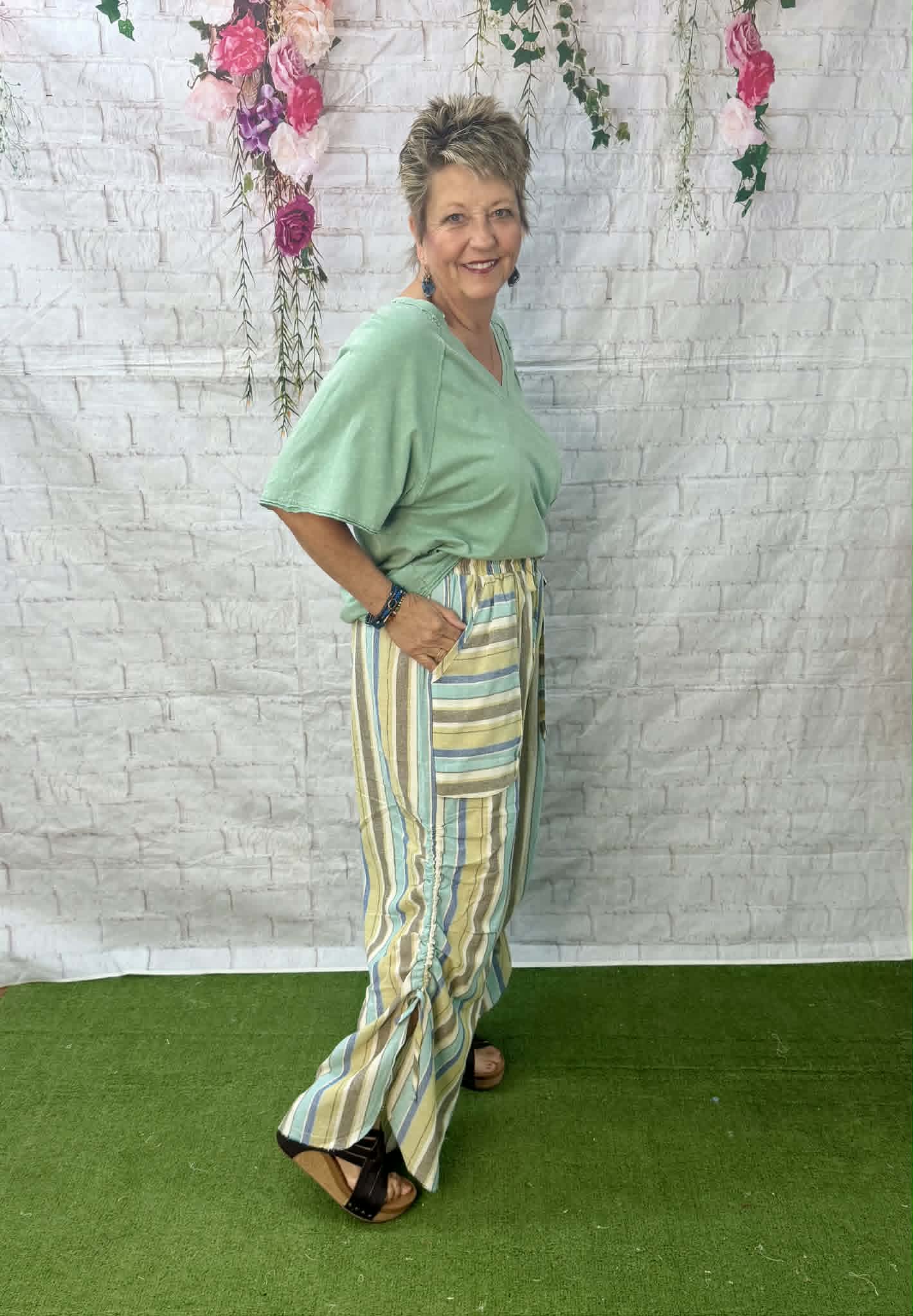 Easel Cotton adjustable leg pants