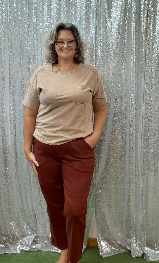 Judy Blue Aurora Weekender PLUS Pumpkin Spice