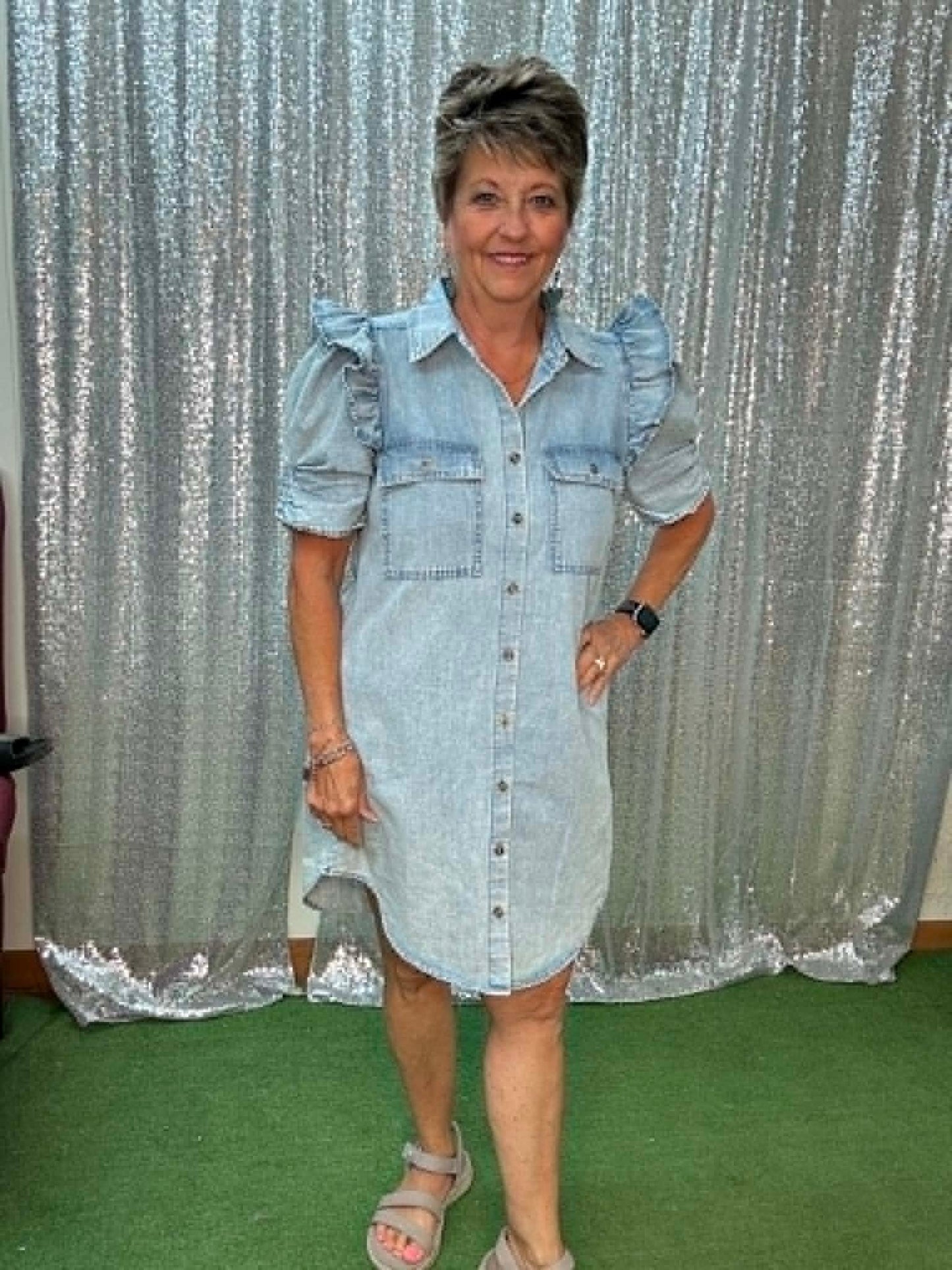 Very J Denim Mini Dress