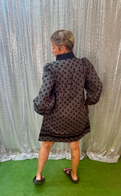 Jodifl polka dot balloon sleeve dress