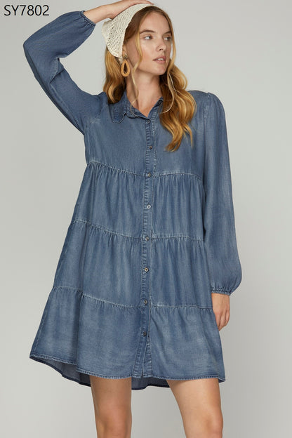 She & Sky Denim Dress