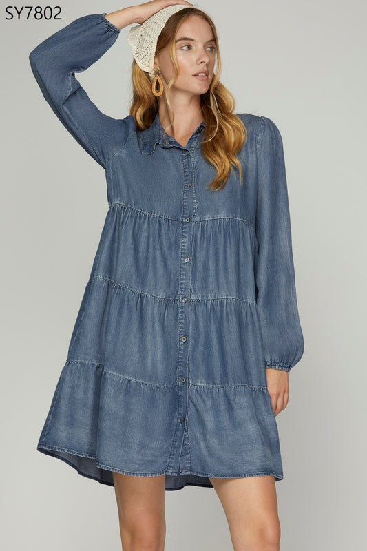 She & Sky Denim Dress