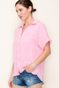 Staccato Button Down Top