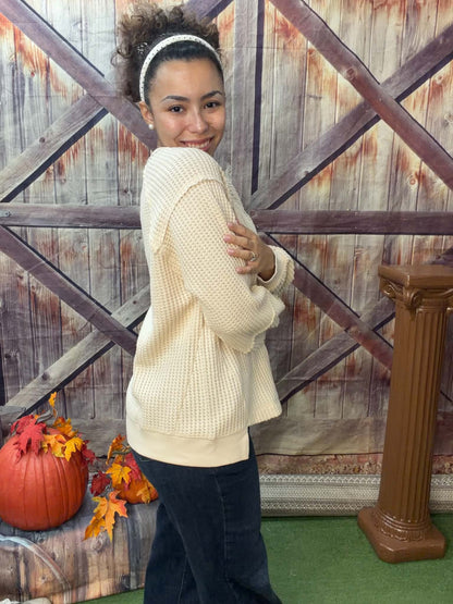 New Me Crew Neck Long Sleeve Brushed Thermal