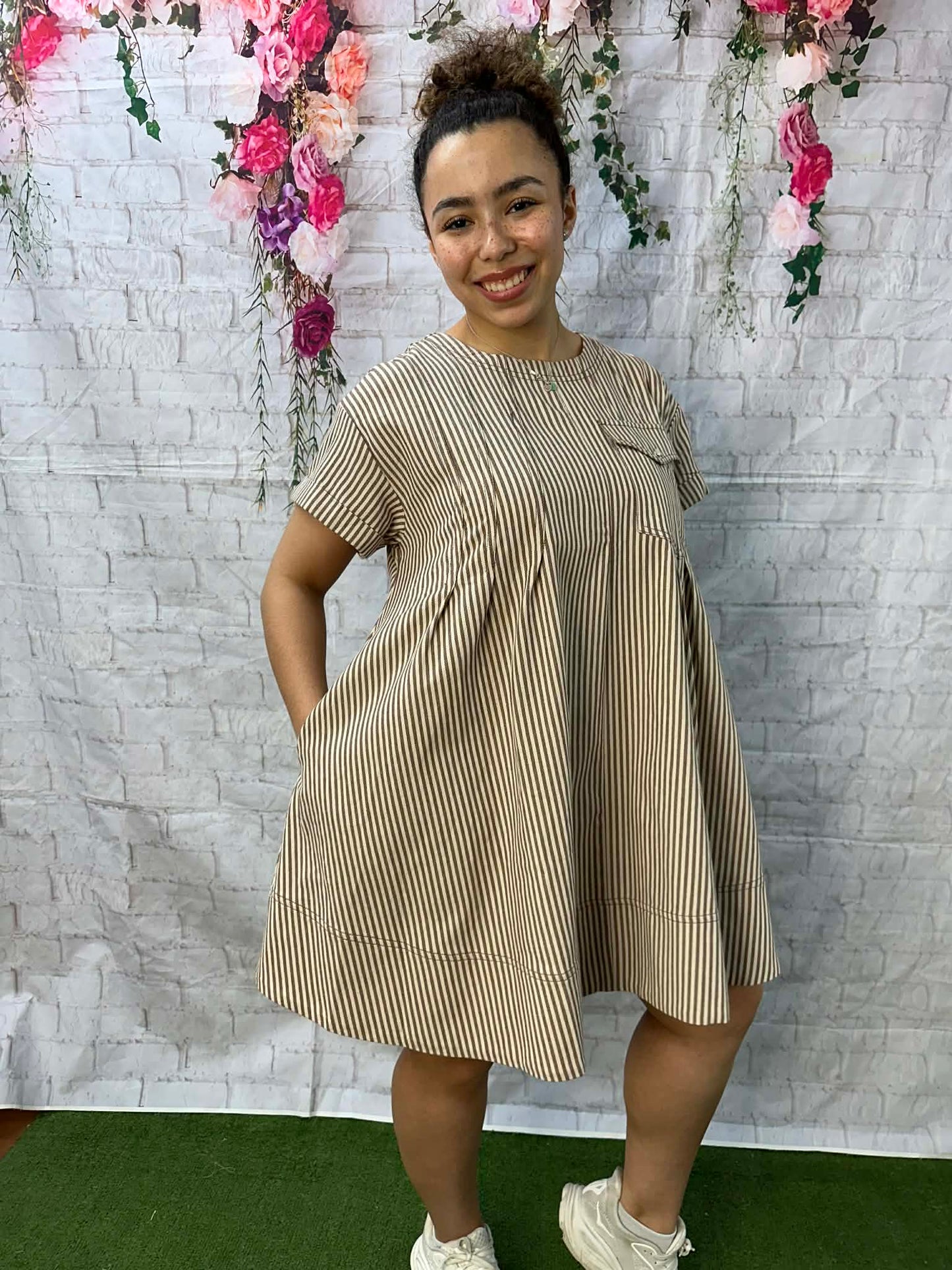 Star Drop stripe dress