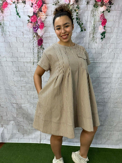 Star Drop stripe dress