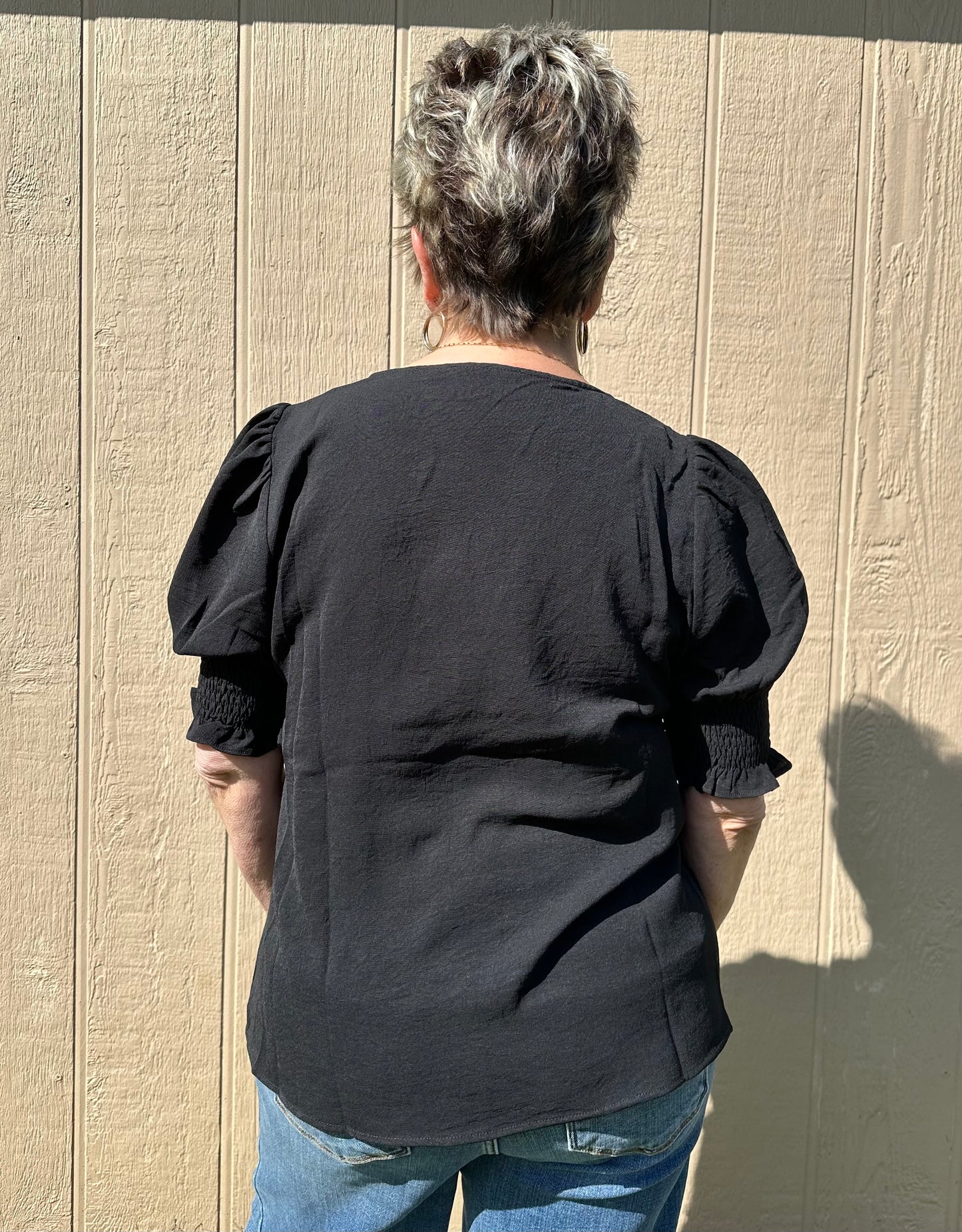 Staccato Puff Sleeve Top