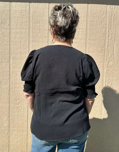 Staccato Puff Sleeve Top