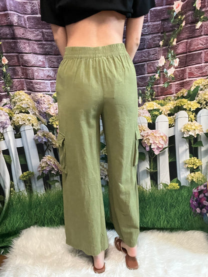 Linen Cargo Pants