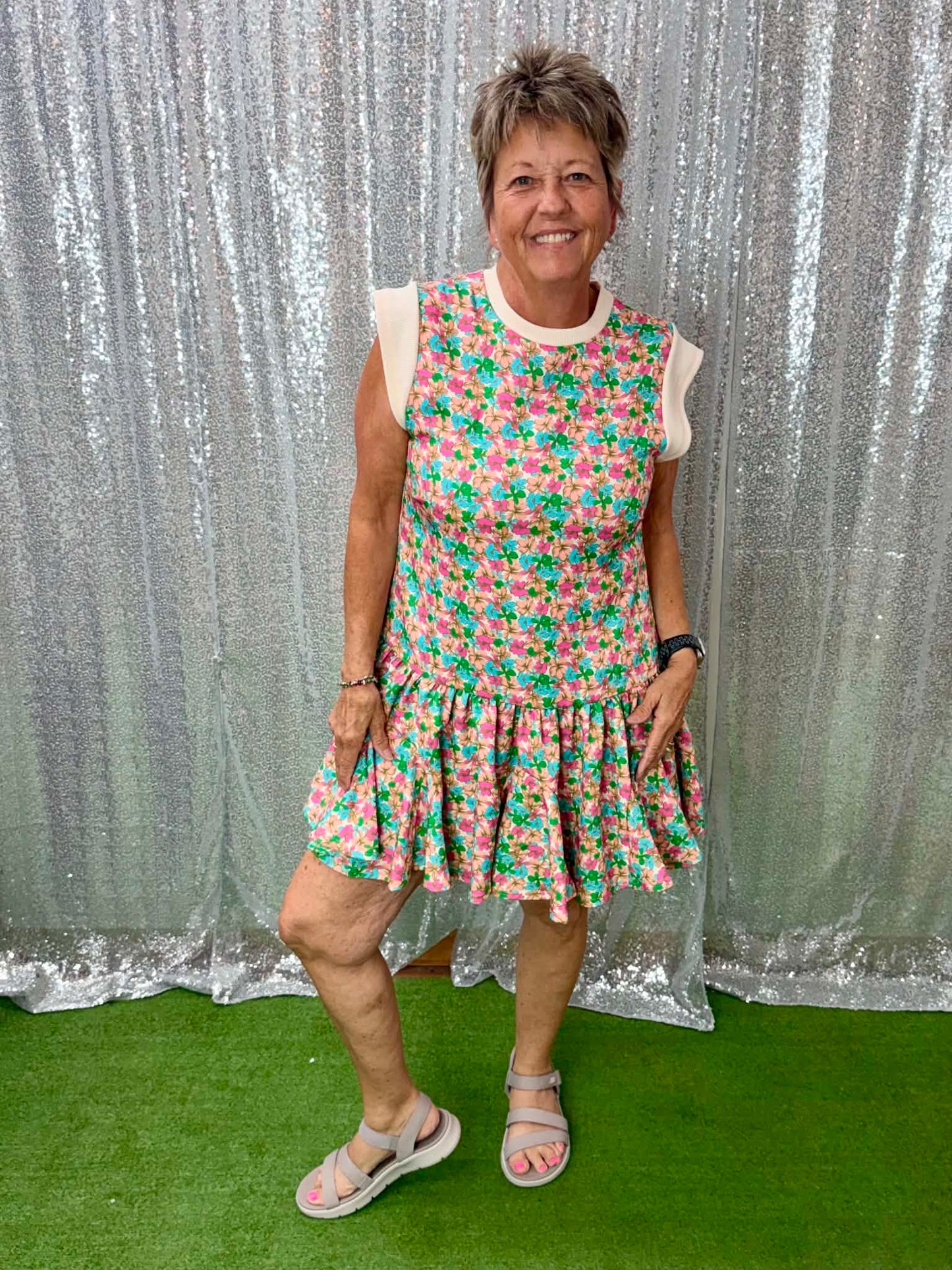 Umgee Floral Mini Dress
