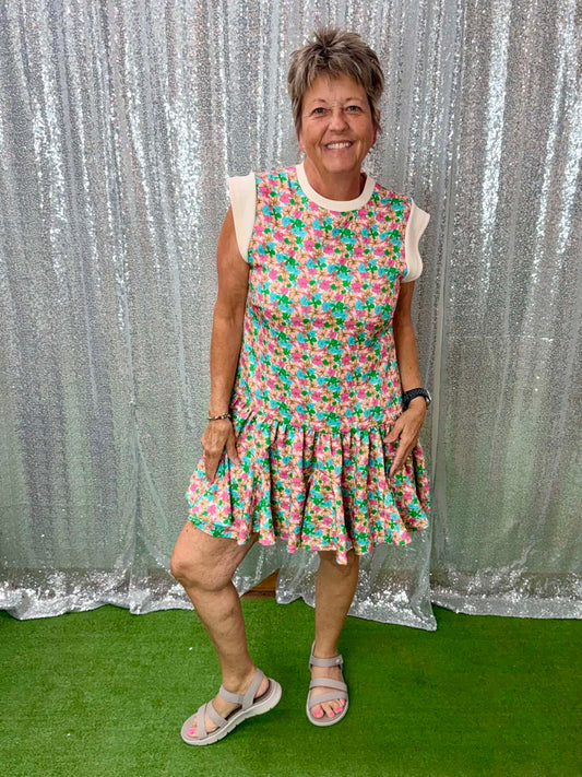 Umgee Floral Mini Dress