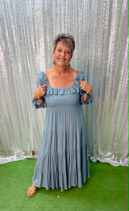 Wishlist Tiered Midi Dress