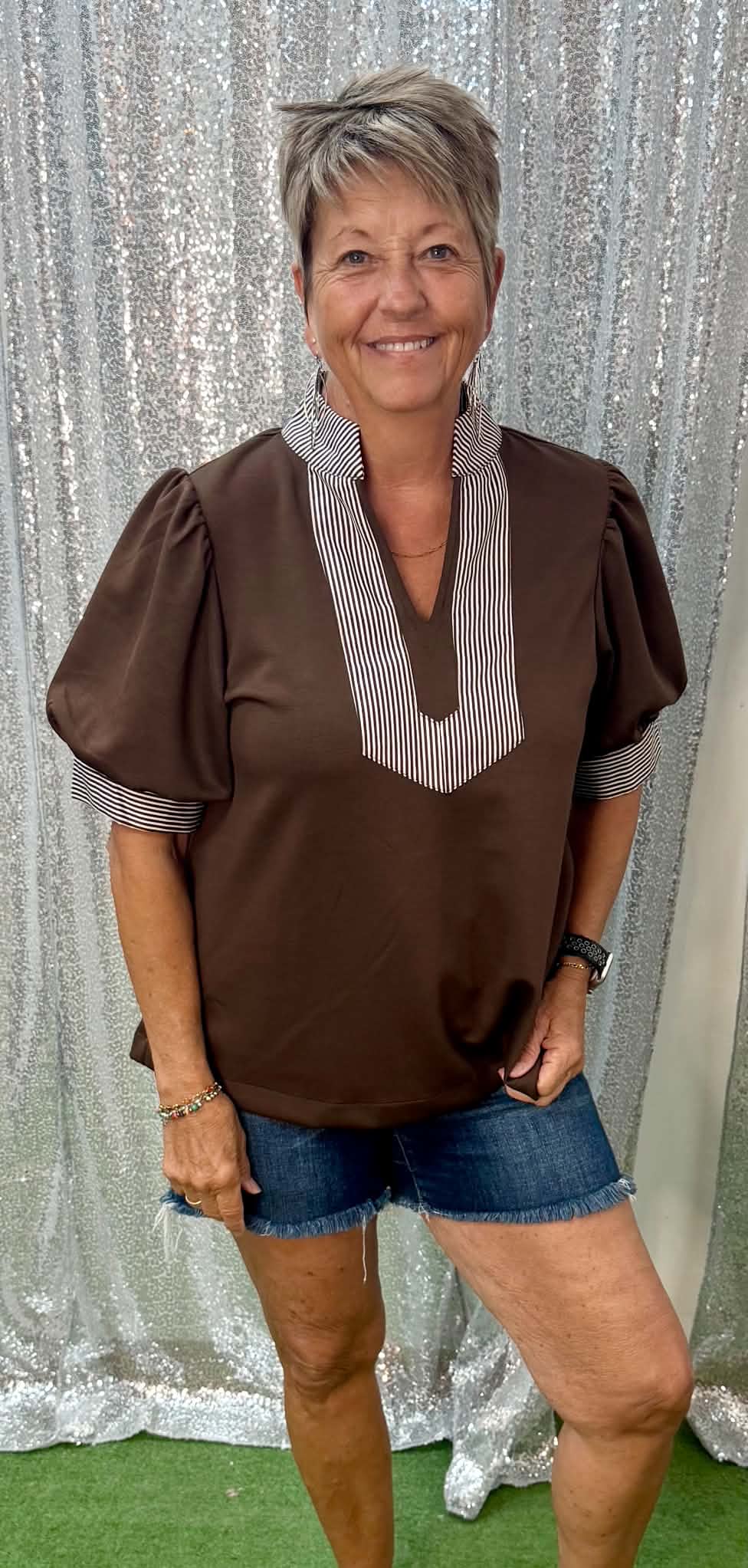 Jodifl puff sleeve top