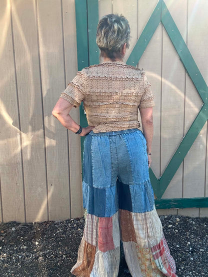 Young Threads patch work pants