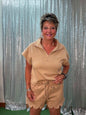 New Me travel shorts set