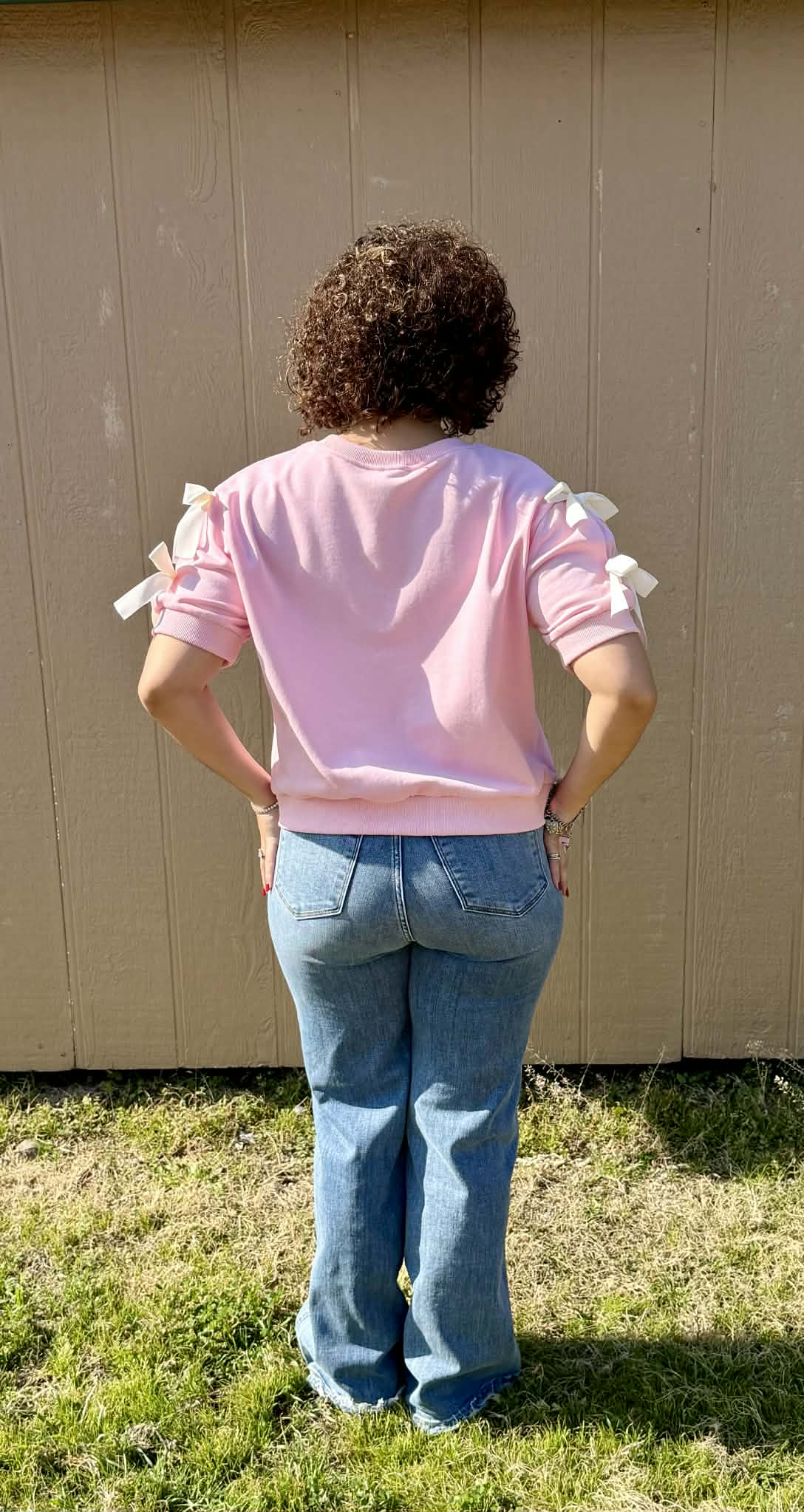 Pink Bow Top