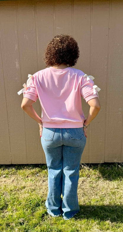 Pink Bow Top