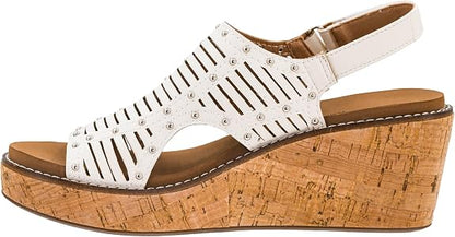 Corkys can we go white sandals