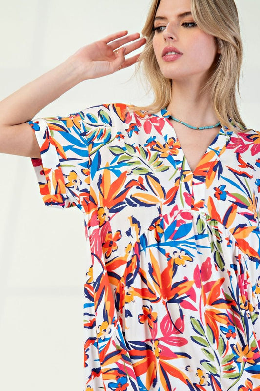 Easel Challis Woven Dress