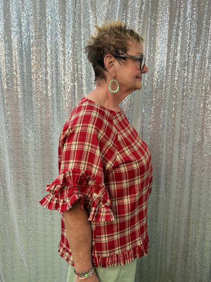 Heimish Double Ruffle Plus Top