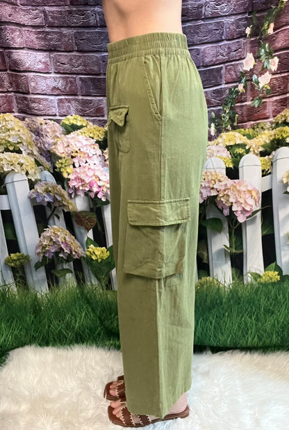 Linen Cargo Pants